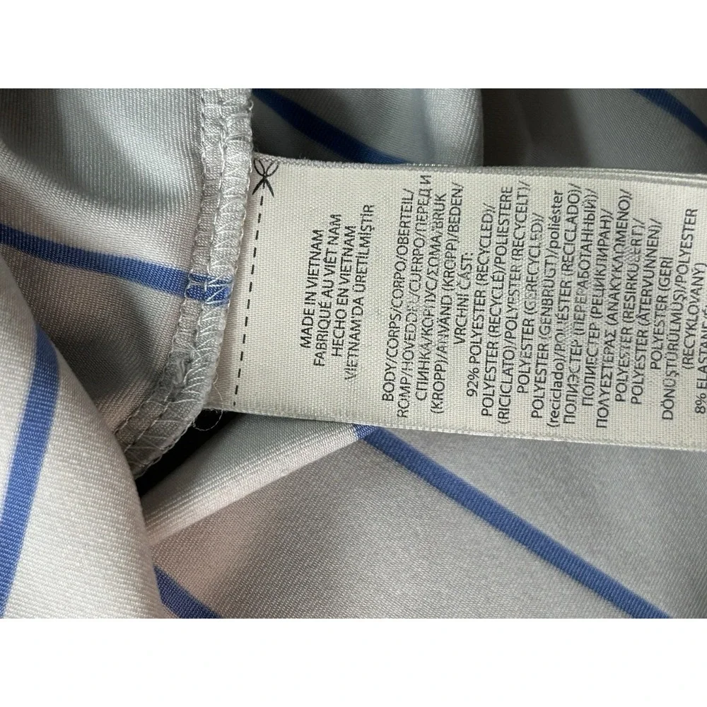 Polo Ralph Lauren Polo Shirt Men 2XL Blue Grey Striped Classic Short Sleeve Golf